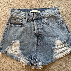 Pacsun Women's Distressed Jean Shorts - Blue